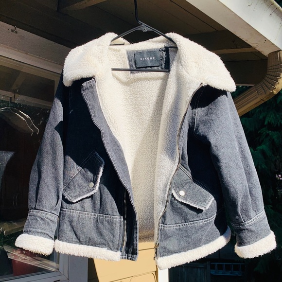 Denim Sherpa jacket - Picture 1 of 3